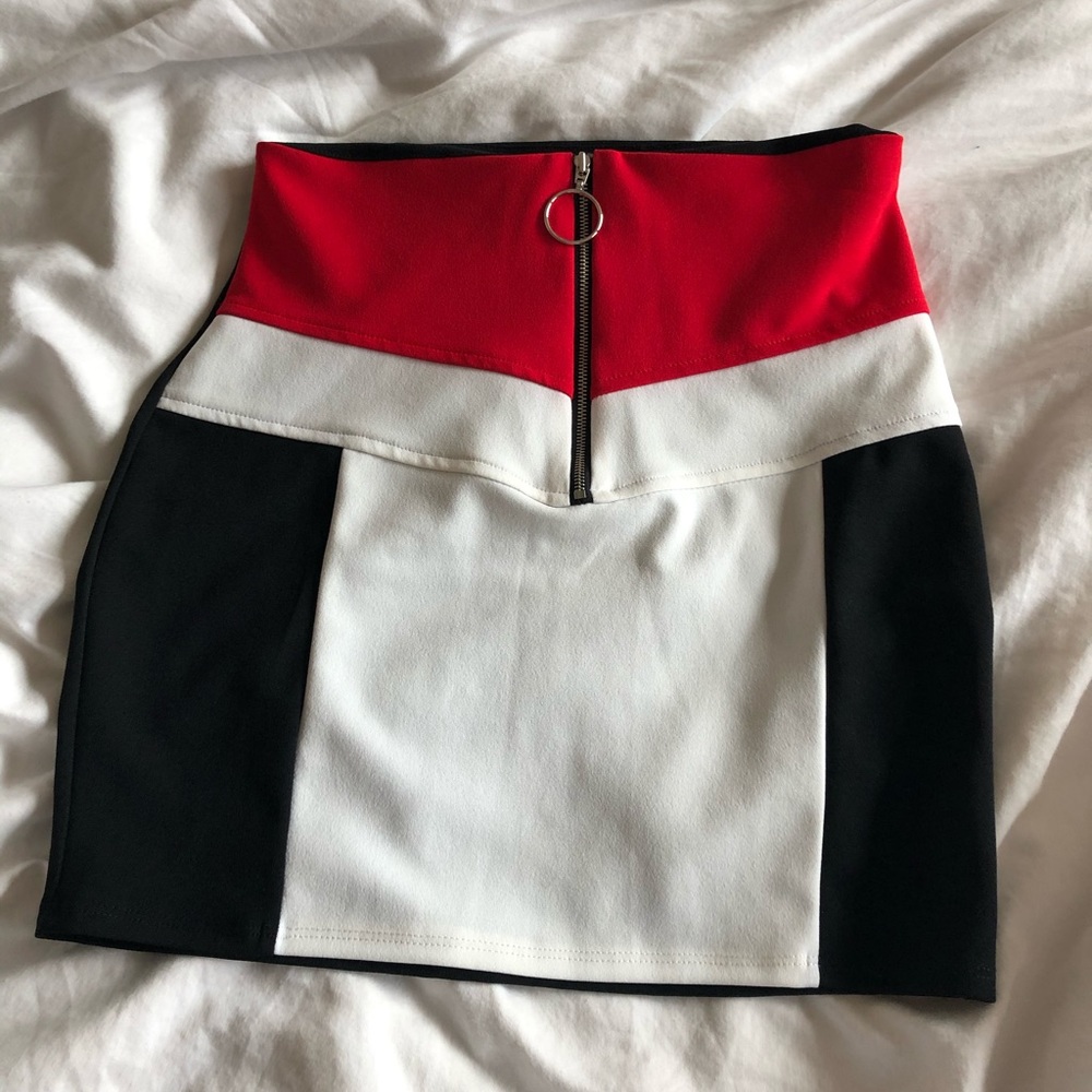 FashionNova Colorblock skirt